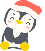 Cute Christmas Penguin Kawaii winter Animal png