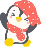 fofa Natal pinguim kawaii inverno animal png