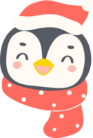 Christmas Penguin face png