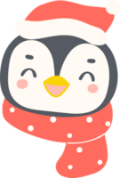 Navidad pingüino cara png