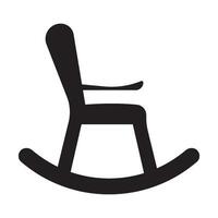 Rocking chair icon vector