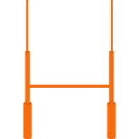 American Football Goal Posts Illustration PNG Transparent