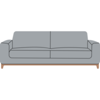 fauteuils medium sofa modern interieur meubilair PNG transparant