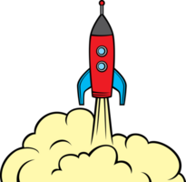 Space Rocket - Startup Concept PNG Illustration