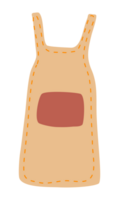 Light brown apron PNG file