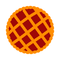 flat cartoon small dessert pie png