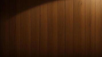Wood background banner panorama Brown acoustic panels, wooden boards panel pattern texture. photo