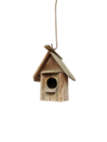 vogel nest houten huis PNG transparant