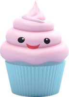 Cupcake png with AI generated.