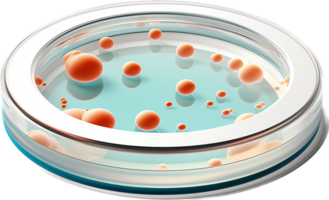 Petri dish png with AI generated.