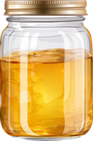 Mason jar png with AI generated.