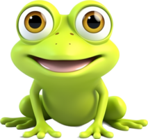 Frog png with AI generated.