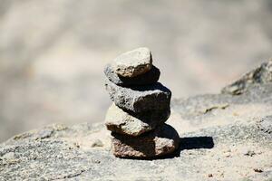 Arranged stone chips photo