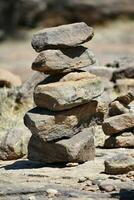 Arranged stone chips photo