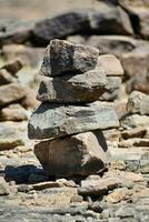 Arranged stone chips photo