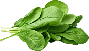 Spinach png with AI generated.