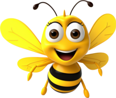 Bee png with AI generated.