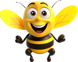 Bee png with AI generated.