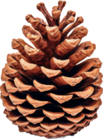 Pinecone png with AI generated.