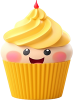 Cupcake png with AI generated.