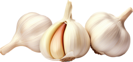 Garlic png with AI generated.