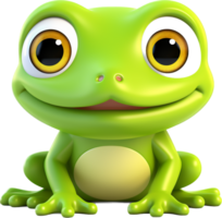 Frog png with AI generated.