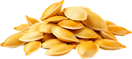 Pumpkin seed png with AI generated.