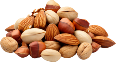 Nuts png with AI generated.