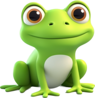 Frog png with AI generated.