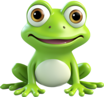 Frog png with AI generated.