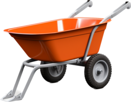 Wheelbarrow png with AI generated.