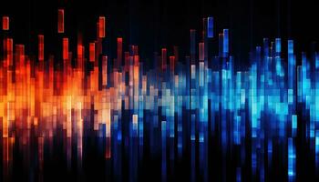 Futuristic Data Display in Morse Code AI generated photo