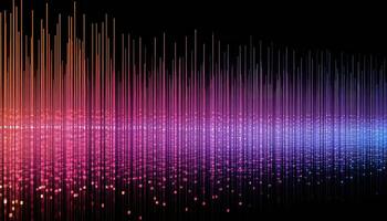 Futuristic Data Display in Morse Code AI generated photo