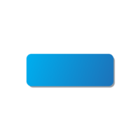 Blue morphism button isolated on transparent background png