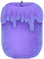 Purple pixel candle png