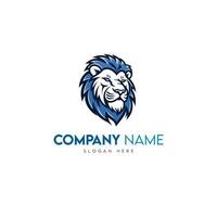 Cooperate Lion mascot logo design vector