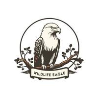 Eagle illustration vector logo design