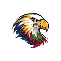 Wild life Eagle mascot vector logo design