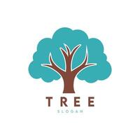 Tree vector logo design template