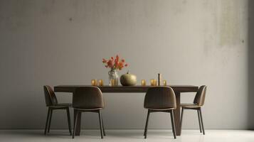 Modern interior minimal style design livingroom AI Generated photo