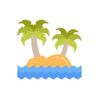 Island icon in vector. Illustration vector