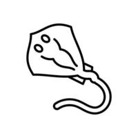 Stingray icon in vector. Illustration vector