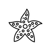 Star Fish icon in vector. Illustration vector