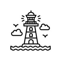 LightHouse icon in vector. Illustration vector