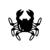 Crab icon in vector. Illustration vector