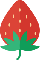 Fresh strawberry flat icon png