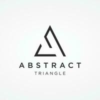 Modern and luxurious geometric triangle abstract template logo element.Logo for business, brand and company. vector