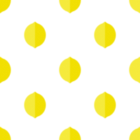 Seamless pattern with fresh lemons in flat style png