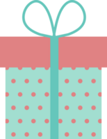 Blau Rosa Geschenk Box mit Band und Bogen png