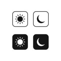 Day night switch vector. Light and dark icon. Sun and moon icon. Dark mode switch vector